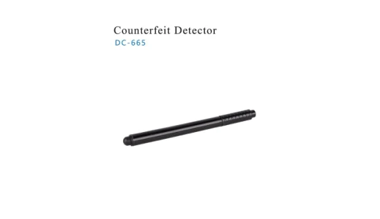 DC-665 Penna rilevatore di contraffazione UV professionale multivaluta nera