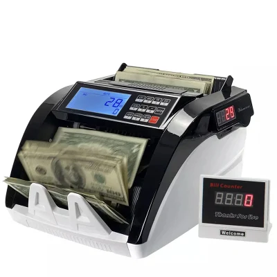 Rilevamento automatico del contatore di banconote Contatore di banconote in euro USD Rilevatore di banconote UV/Mg/IR
